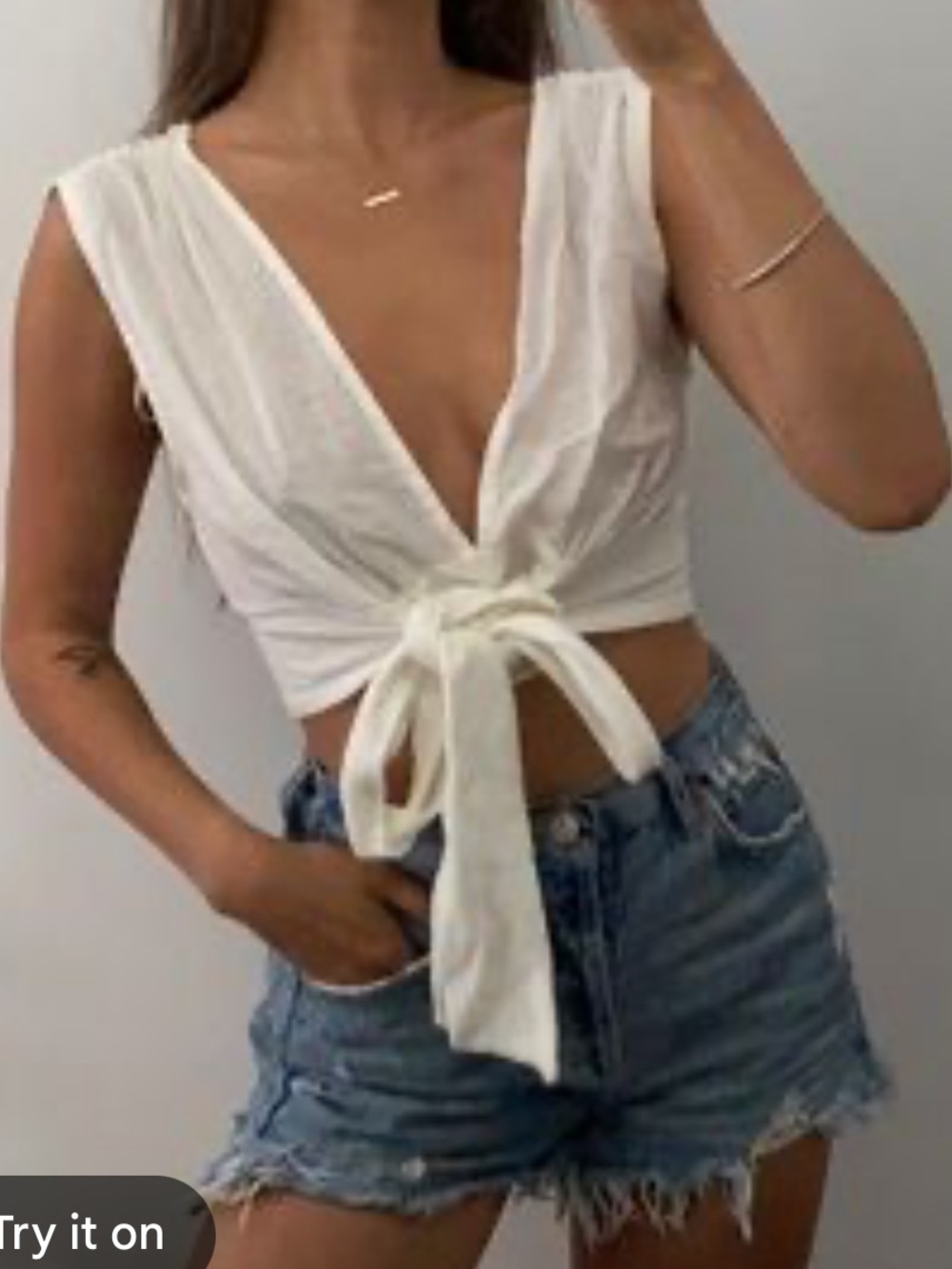 Tie-Front Crop Top
